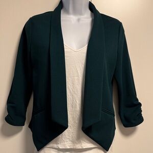 Maurices Dark Green Open Front Jacket